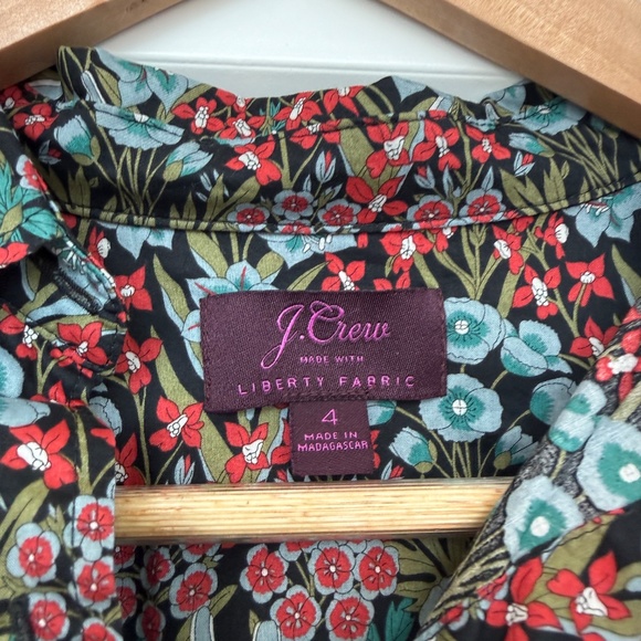 NWOT J.Crew Perfect Shirt in Liberty Primrose Floral – Size 4 - Picture 4 of 6